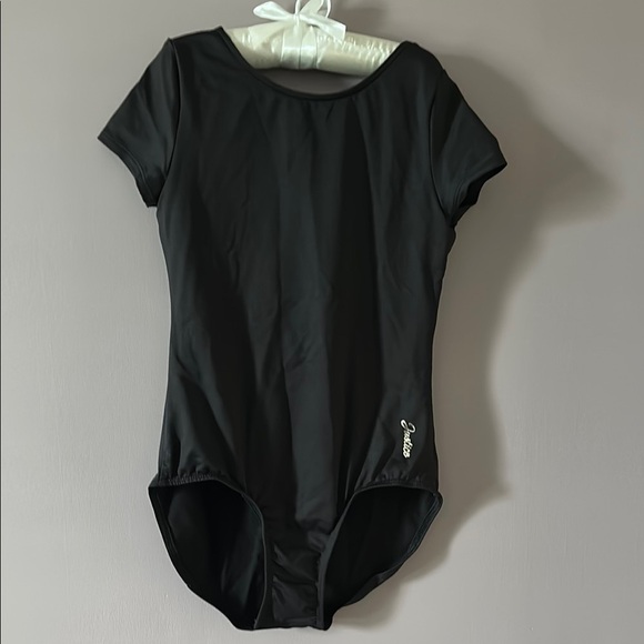 Justice Black Kids One Piece Leotard - M (10) - Picture 1 of 3